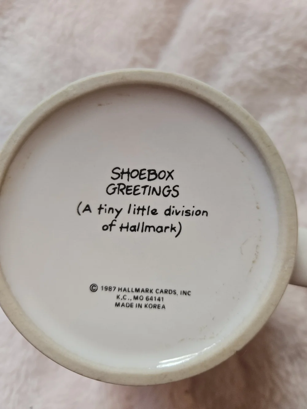 Hallmark Coffee Cup shoebox Greetings Mug For Mom From Your Little Monster 1987